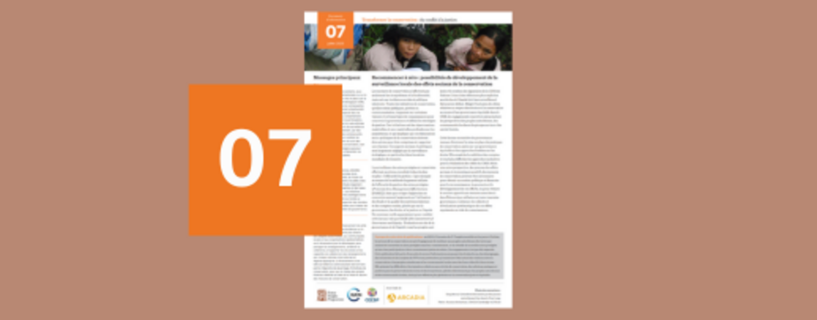 Recommencer à zéro: possibilités de développement de la surveillance locale des effets sociaux de la conservation